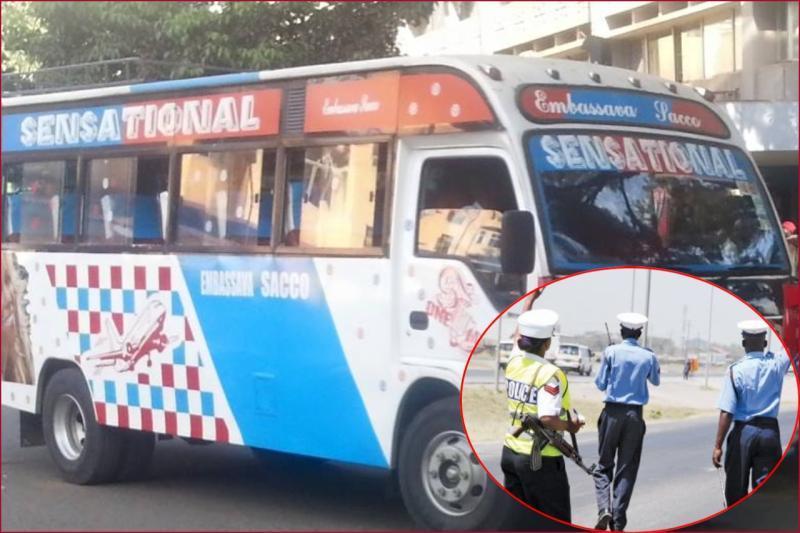 An Embassava Sacco driver was arrested for assaulting police officers.